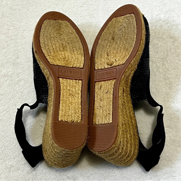 Lauren Ralph Lauren Helma Espadrille Slingback Wedge Sandals - 5.5 - Picture 11 of 12